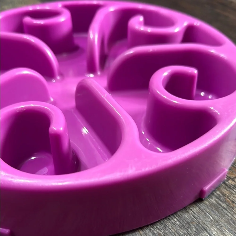 Interactive Purple Dog Slow Feeder Bowl. NWOT